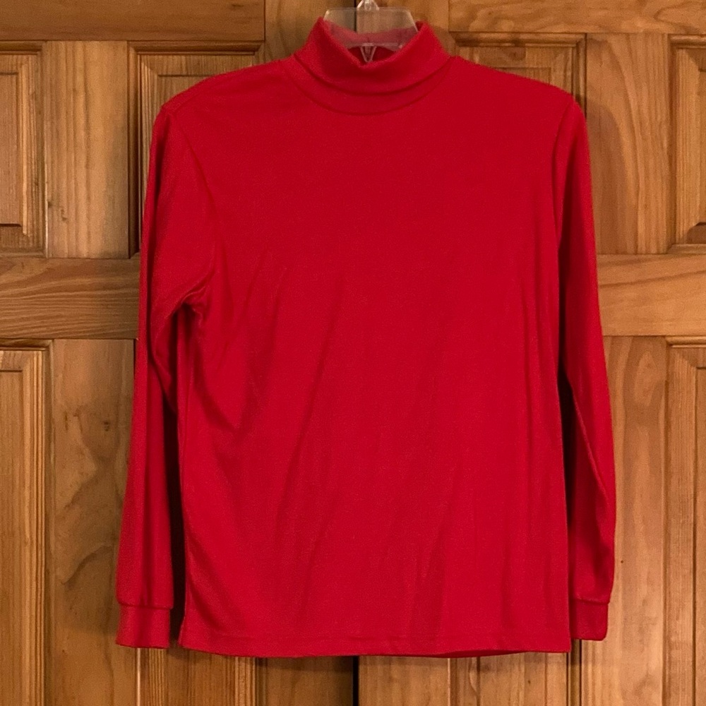 NWOT Separate Issue Vintage 90s Turtleneck Long Sleeve Red Size L Large